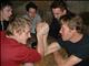 Ludwig and Jonas arm wrestling Nov 05