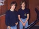 Jörgen Ramner och Mikael Andersson framför världsrekordsförsöksraket 1981